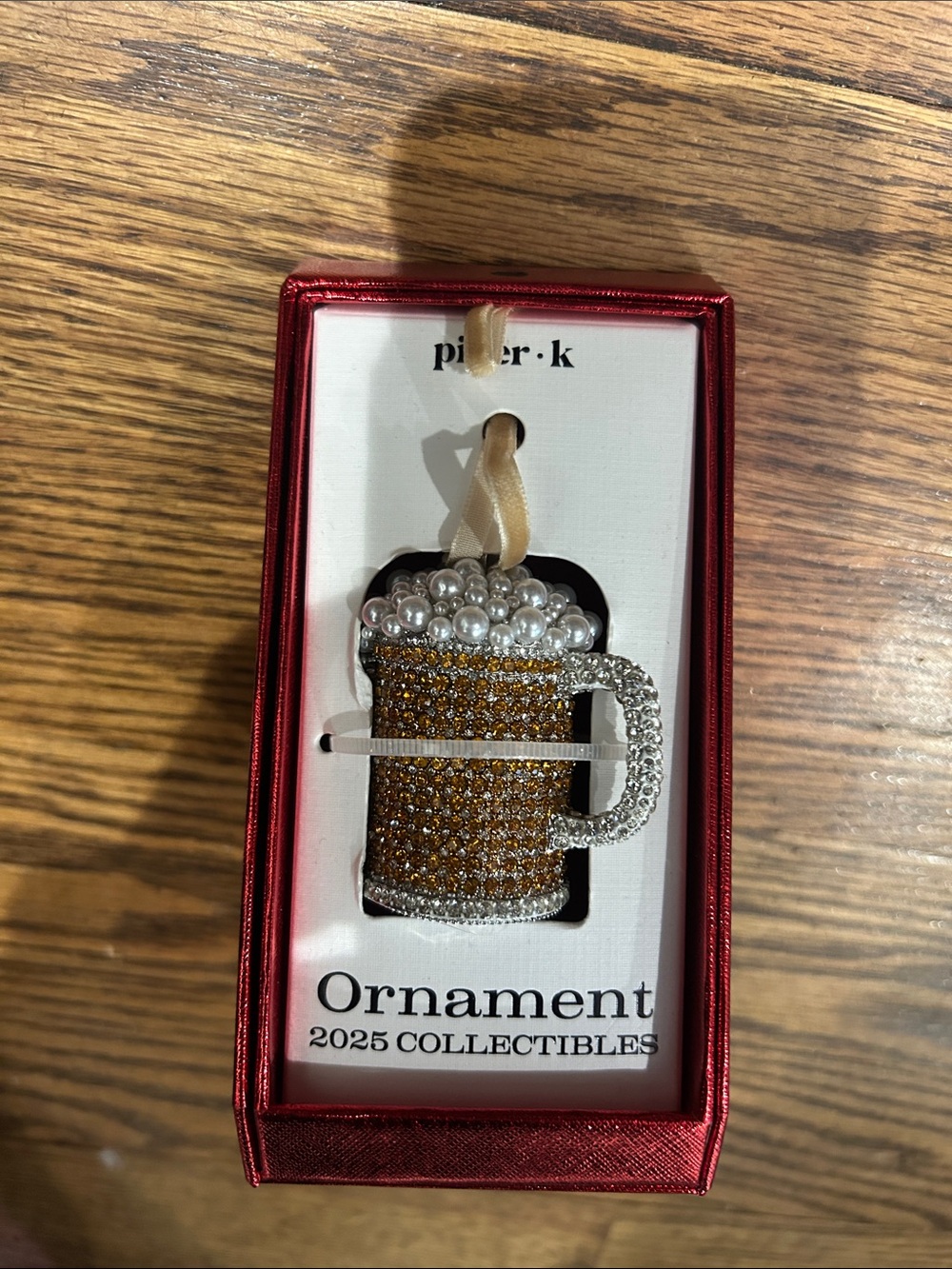 Piper K Beer Mug Ornament BNIB HA